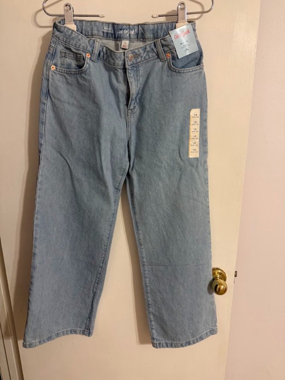 NWT Girls Cat and Jack Wide Leg Jeans